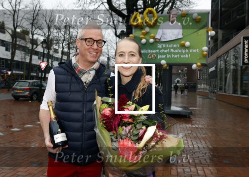 Hilversum 29 februari 2024
Presentatie Billboard van Rudolph v Veen die 40 jaar kok is . Rudolph v Veen met ....