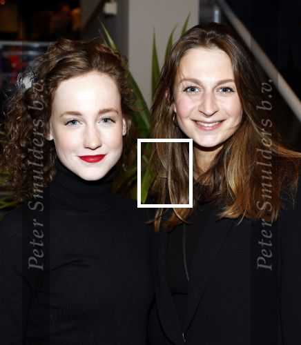 Amstelveen 22 januari 2024
Premiere Top Vrouwen in schouwburg van Amstelveen . Sem Geritsma (l) en Julia Lammerts
