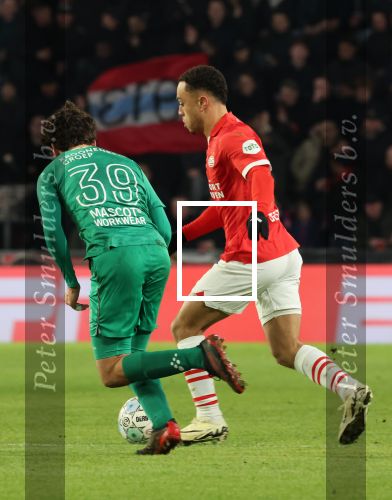 Eindhoven, 27 Januari 2023 
PSV-Almere City, eindstand 2-0
Sergino Dest