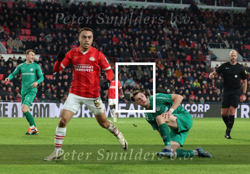 Eindhoven, 27 Januari 2023 
PSV-Almere City, eindstand 2-0
Sergino Dest