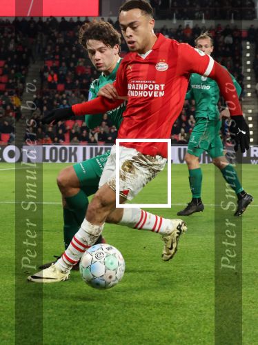 Eindhoven, 27 Januari 2023 
PSV-Almere City, eindstand 2-0
Sergino Dest
