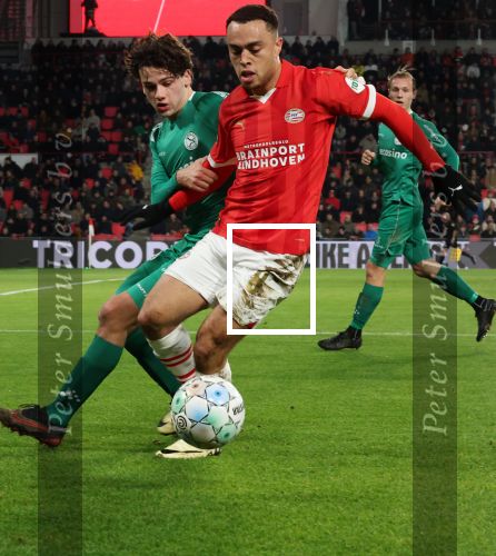 Eindhoven, 27 Januari 2023 
PSV-Almere City, eindstand 2-0
Sergino Dest
