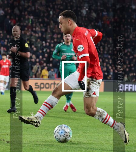Eindhoven, 27 Januari 2023 
PSV-Almere City, eindstand 2-0
Sergino Dest