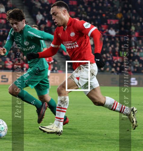 Eindhoven, 27 Januari 2023 
PSV-Almere City, eindstand 2-0
Sergino Dest