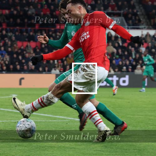 Eindhoven, 27 Januari 2023 
PSV-Almere City, eindstand 2-0
Sergino Dest