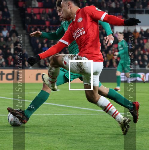 Eindhoven, 27 Januari 2023 
PSV-Almere City, eindstand 2-0
Sergino Dest