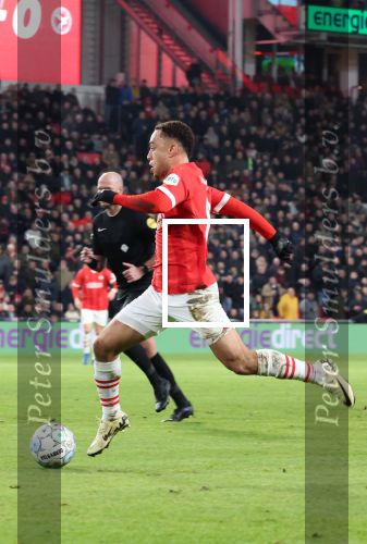 Eindhoven, 27 Januari 2023 
PSV-Almere City, eindstand 2-0
Sergino Dest