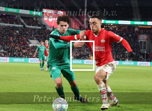 Eindhoven, 27 Januari 2023 
PSV-Almere City, eindstand 2-0
Sergino Dest