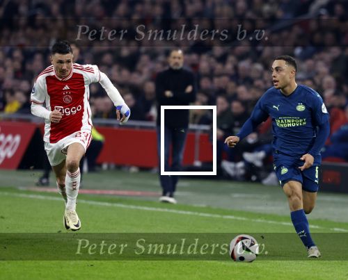 Amsterdam, 3 Februari 2024 AJAX-PSV, eindstand 1-1
Kompetitie Seizoen 2023-2024
Sergino Dest en Steven Berghuis