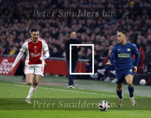 Amsterdam, 3 Februari 2024 AJAX-PSV, eindstand 1-1
Kompetitie Seizoen 2023-2024
Sergino Dest en Steven Berghuis