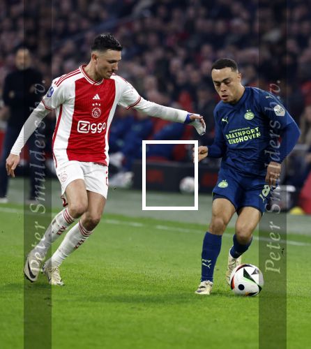 Amsterdam, 3 Februari 2024 AJAX-PSV, eindstand 1-1
Kompetitie Seizoen 2023-2024
Sergino Dest en Steven Berghuis