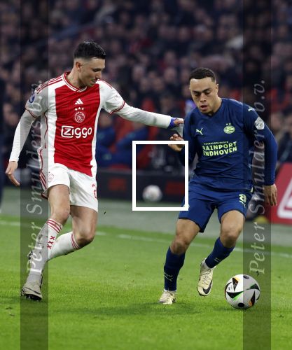 Amsterdam, 3 Februari 2024 AJAX-PSV, eindstand 1-1
Kompetitie Seizoen 2023-2024
Sergino Dest en Steven Berghuis