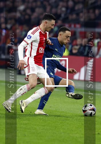 Amsterdam, 3 Februari 2024 AJAX-PSV, eindstand 1-1
Kompetitie Seizoen 2023-2024
Sergino Dest en Steven Berghuis