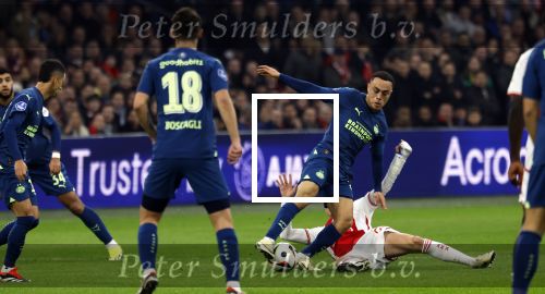 Amsterdam, 3 Februari 2024 AJAX-PSV, eindstand 1-1
Kompetitie Seizoen 2023-2024
Sergino Dest en Steven Berghuis