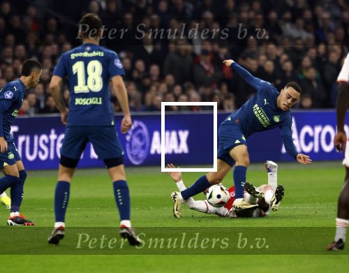 Amsterdam, 3 Februari 2024 AJAX-PSV, eindstand 1-1
Kompetitie Seizoen 2023-2024
Sergino Dest en Steven Berghuis