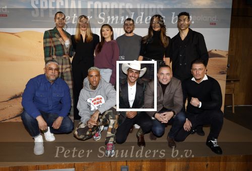 Amsterdam 24 januari 2024
Presentatie special firces Vips in de ADAM Toren . Ayoub Louihrani alias Boer Ayoub, London Loy, Edith Bosch, Demy de Zeeuw, Mark Schaaf, Demi de Boer, Harrie Snijders, Kim Feenstra, Donny Roelvink, Leendert Roelandschap alias Bizzey, Merlijn Kamerling, Nikki Koppedraaijer, Erik Wegewijs en Bas Kremer.