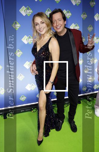 Hilversum 27 januari 2024
Zapp awards in studio 21 . Steven Kazan en partner Jamie Kames