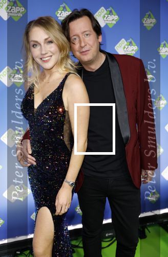 Hilversum 27 januari 2024
Zapp awards in studio 21 . Steven Kazan en partner Jamie Kames
