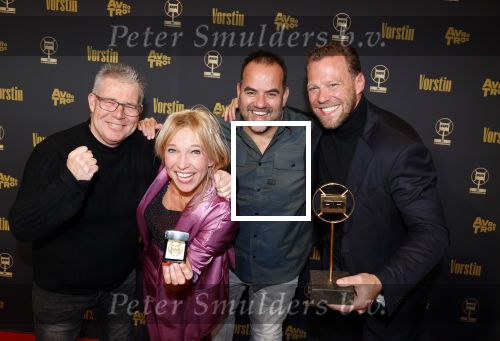 Hilversum 25 januari 2024
Uitreiking Radioring 2024 in de Vorstin . Tim Klijn Rick Romijn Niels v Baarlen en Florentien v d Meulen wonnen met de ochtendshow van Radio 538 de radioring . Tim Klijn won ook nog de prijs voor beste presentator.