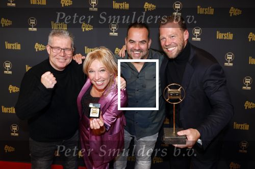 Hilversum 25 januari 2024
Uitreiking Radioring 2024 in de Vorstin . Tim Klijn Rick Romijn Niels v Baarlen en Florentien v d Meulen wonnen met de ochtendshow van Radio 538 de radioring . Tim Klijn won ook nog de prijs voor beste presentator.