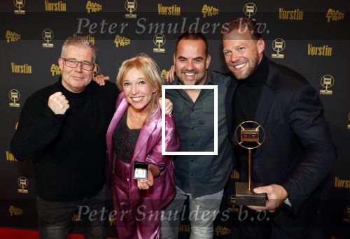 Hilversum 25 januari 2024
Uitreiking Radioring 2024 in de Vorstin . Tim Klijn Rick Romijn Niels v Baarlen en Florentien v d Meulen wonnen met de ochtendshow van Radio 538 de radioring . Tim Klijn won ook nog de prijs voor beste presentator.