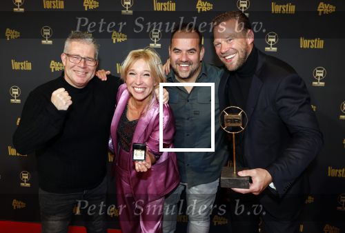 Hilversum 25 januari 2024
Uitreiking Radioring 2024 in de Vorstin . Tim Klijn Rick Romijn Niels v Baarlen en Florentien v d Meulen wonnen met de ochtendshow van Radio 538 de radioring . Tim Klijn won ook nog de prijs voor beste presentator.