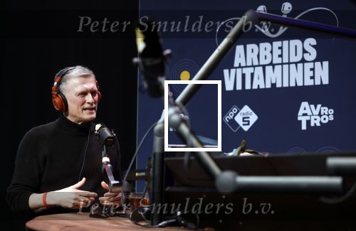 Hilversum 19 februari 2026
Rick van Velthuysen, Bas Westerweel, Hans Schiffers en Mirjam Verhoef tijdens de viering van het 80-jarig jubileum van Arbeidsvitaminen. Het langstlopende nationale radioprogramma viert dit met een live-uitzending vanuit de Vioolkist in Hilversum