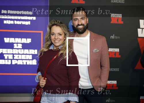Amsterdam 5 februari 2026
Premiere Vakkenvullers XL in Pathe Noord . Bjorn Remmerswaal en Martine Hauwert