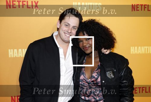 Amsterdam 27 februari 2025
Premiere  netflix serie Haantjes bij Tobacco . Emma Huisman en partner Maurits