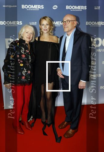Amsterdam 16 februari 2026
Premiere Boomers met oa Huub Stapel Jennifer Hofman ( zwanger) Renee Fokker Johanna Ter Steege Hans Kesting Serge Henri Valcke ea  in Tuschinski . Jennifer Hoffman met haar ouders