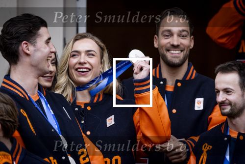Den Haag 24 Februari 2026
De Olympische medaillewinnaars op bezoek bij de Koninklijke Familie
