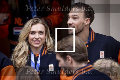 Den Haag 24 Februari 2026
De Olympische medaillewinnaars op bezoek bij de Koninklijke Familie
Kjeld Nuis en Joy Beune
