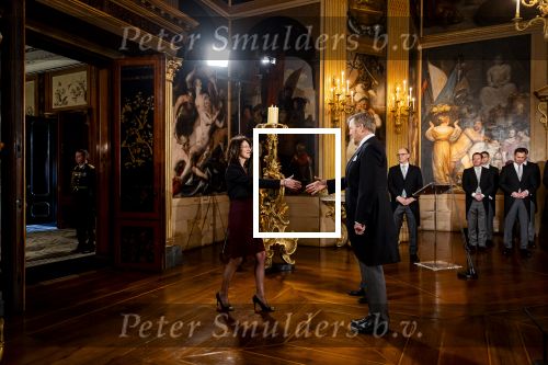 Den Haag, 23 Februari 2026
Presentatie Nieuw Kabinet Jetten
Huis ten Bosch
Koning Willem Alexander bij presentatie Nieuw kabinet