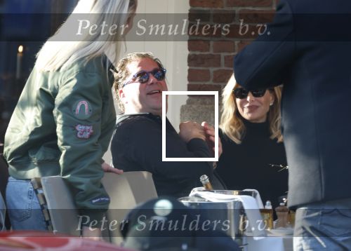 Amsterdam 24 januari 2026
Estelle Cruijff en goede kennis Leopold v Robbemond op terras bij Jondani op de Beethovenstraat