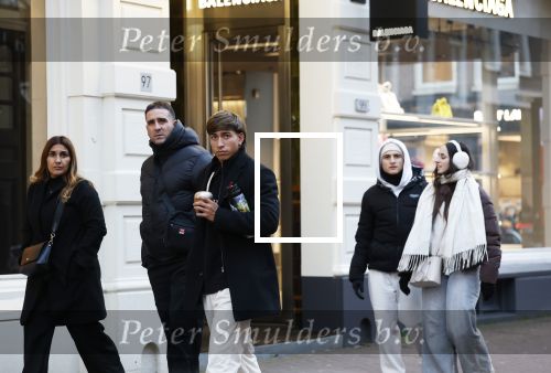 Amsterdam 16 februari 2026
Maher Carizzo ( Ajax en Argentinie) met zijn familie op de pc hooftstraat .