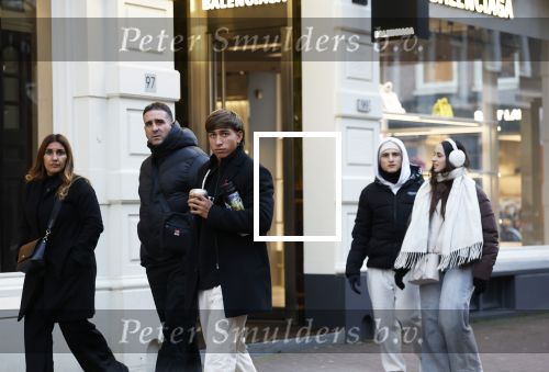 Amsterdam 16 februari 2026
Maher Carizzo ( Ajax en Argentinie) met zijn familie op de pc hooftstraat .