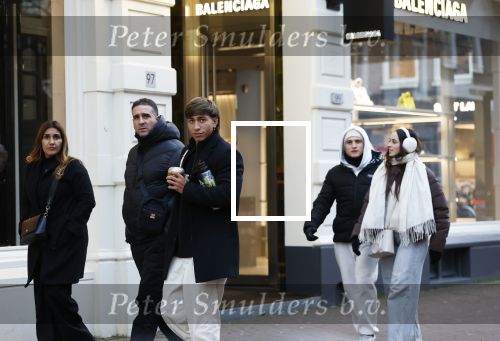 Amsterdam 16 februari 2026
Maher Carizzo ( Ajax en Argentinie) met zijn familie op de pc hooftstraat .