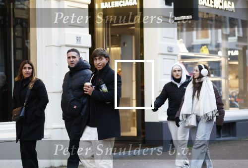 Amsterdam 16 februari 2026
Maher Carizzo ( Ajax en Argentinie) met zijn familie op de pc hooftstraat .