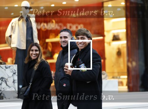 Amsterdam 16 februari 2026
Maher Carizzo ( Ajax en Argentinie) met zijn familie op de pc hooftstraat .