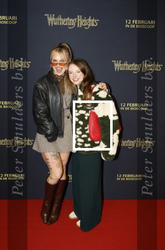 Amsterdam 10 februari 2026
Premiere Wuthering Heights in Tuschinski . 
Maud Lowis en Siobhan Kaufman