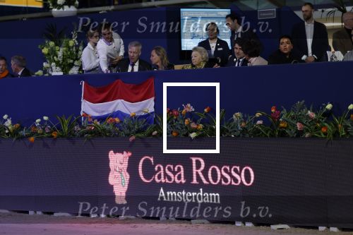 Amsterdam 24 januari 2026
Prinses Beatrix bezoekt jumping Amsterdam . Nichtje prinses Margarita ontvangt haar in de RAI. Casa Rosso reclame onder Prinsews Beatrix