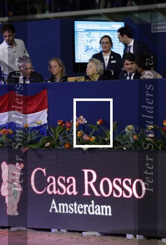Amsterdam 24 januari 2026
Prinses Beatrix bezoekt jumping Amsterdam . Nichtje prinses Margarita ontvangt haar in de RAI. Casa Rosso reclame onder Prinsews Beatrix