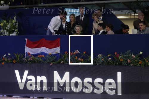 Amsterdam 24 januari 2026
Prinses Beatrix bezoekt jumping Amsterdam . Nichtje prinses Margarita ontvangt haar in de RAI. van Mossel reclame