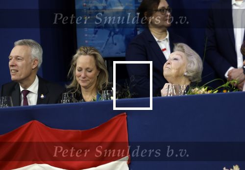 Amsterdam 24 januari 2026
Prinses Beatrix bezoekt jumping Amsterdam . Nichtje prinses Margarita ontvangt haar in de RAI.