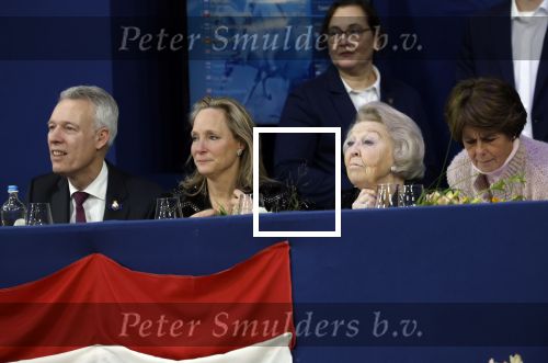 Amsterdam 24 januari 2026
Prinses Beatrix bezoekt jumping Amsterdam . Nichtje prinses Margarita ontvangt haar in de RAI.