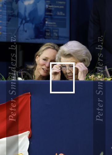 Amsterdam 24 januari 2026
Prinses Beatrix bezoekt jumping Amsterdam . Nichtje prinses Margarita ontvangt haar in de RAI.