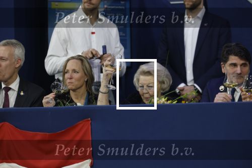 Amsterdam 24 januari 2026
Prinses Beatrix bezoekt jumping Amsterdam . Nichtje prinses Margarita ontvangt haar in de RAI.