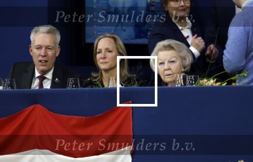 Amsterdam 24 januari 2026
Prinses Beatrix bezoekt jumping Amsterdam . Nichtje prinses Margarita ontvangt haar in de RAI.