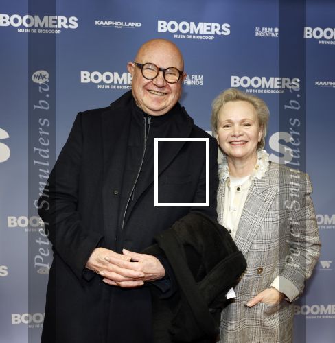 Amsterdam 16 februari 2026
Premiere Boomers met oa Huub Stapel Jennifer Hofman ( zwanger) Renee Fokker Johanna Ter Steege Hans Kesting Serge Henri Valcke ea  in Tuschinski . Renee Soutendijk kwam met man Thed Lensen
