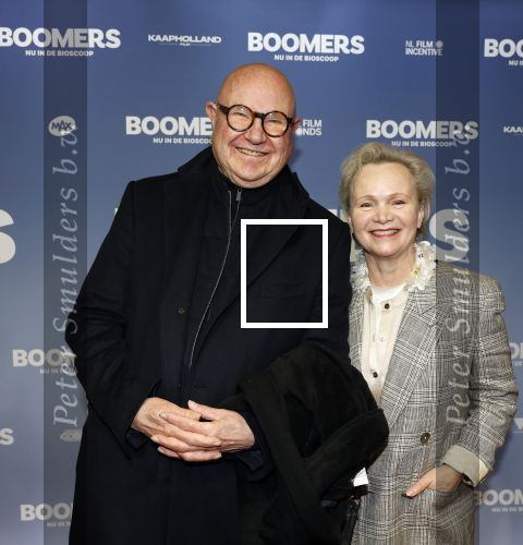 Amsterdam 16 februari 2026
Premiere Boomers met oa Huub Stapel Jennifer Hofman ( zwanger) Renee Fokker Johanna Ter Steege Hans Kesting Serge Henri Valcke ea  in Tuschinski . Renee Soutendijk kwam met man Thed Lensen